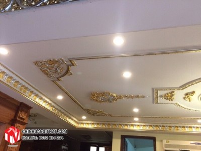 Trần trang trí dát vàng